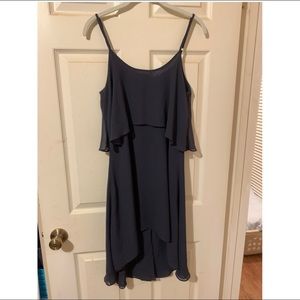 pink yotto hi lo s/l dress w/ slit in back